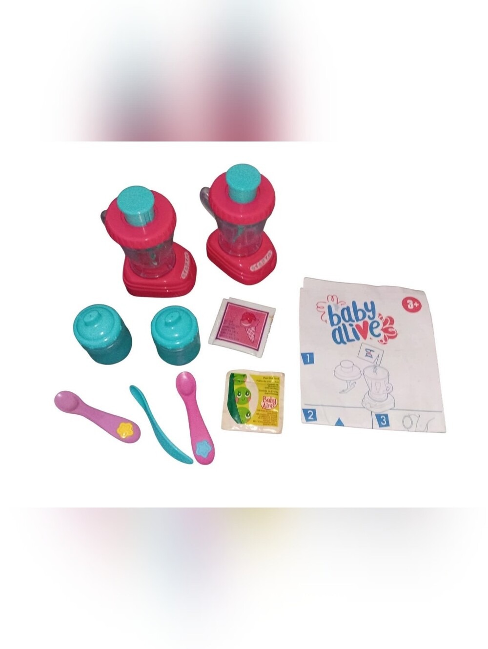 Baby Alive Doll Blenders Bottles Spoons and Packets